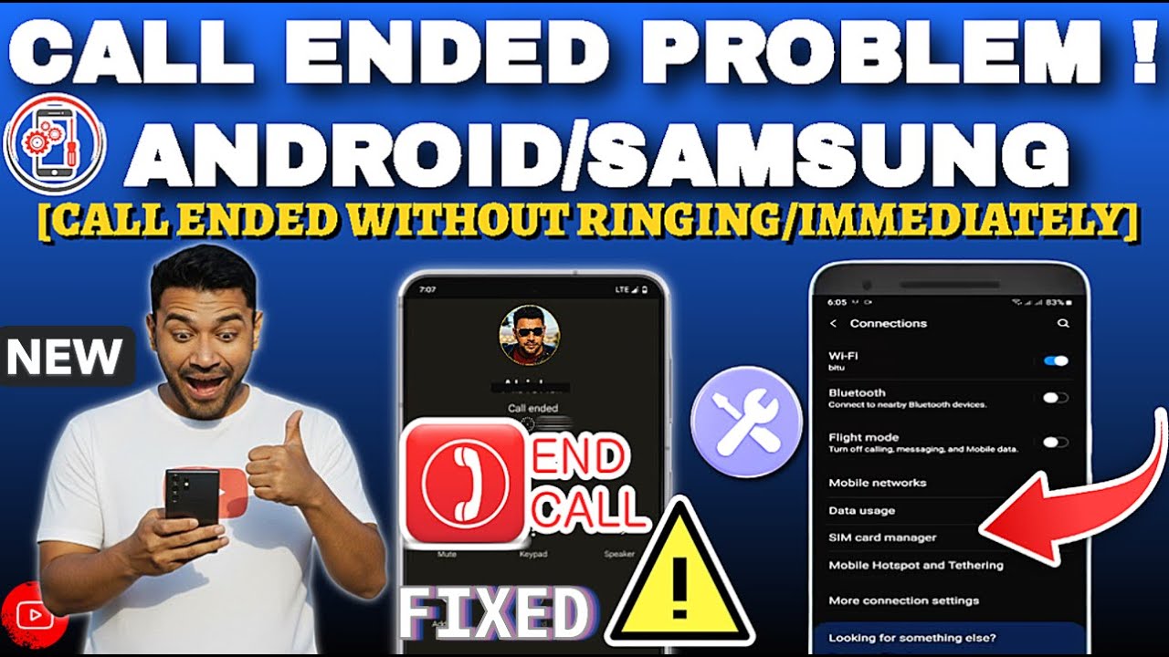 Call Ended Problem On Android/Samsung || Call Ended Without Ringing/Immediately On All Android [Fix]