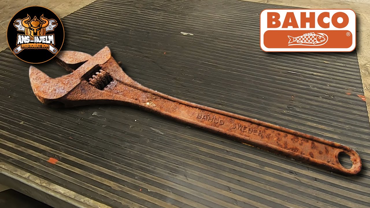 Very Rusty Old Bahco Wrench Restoration