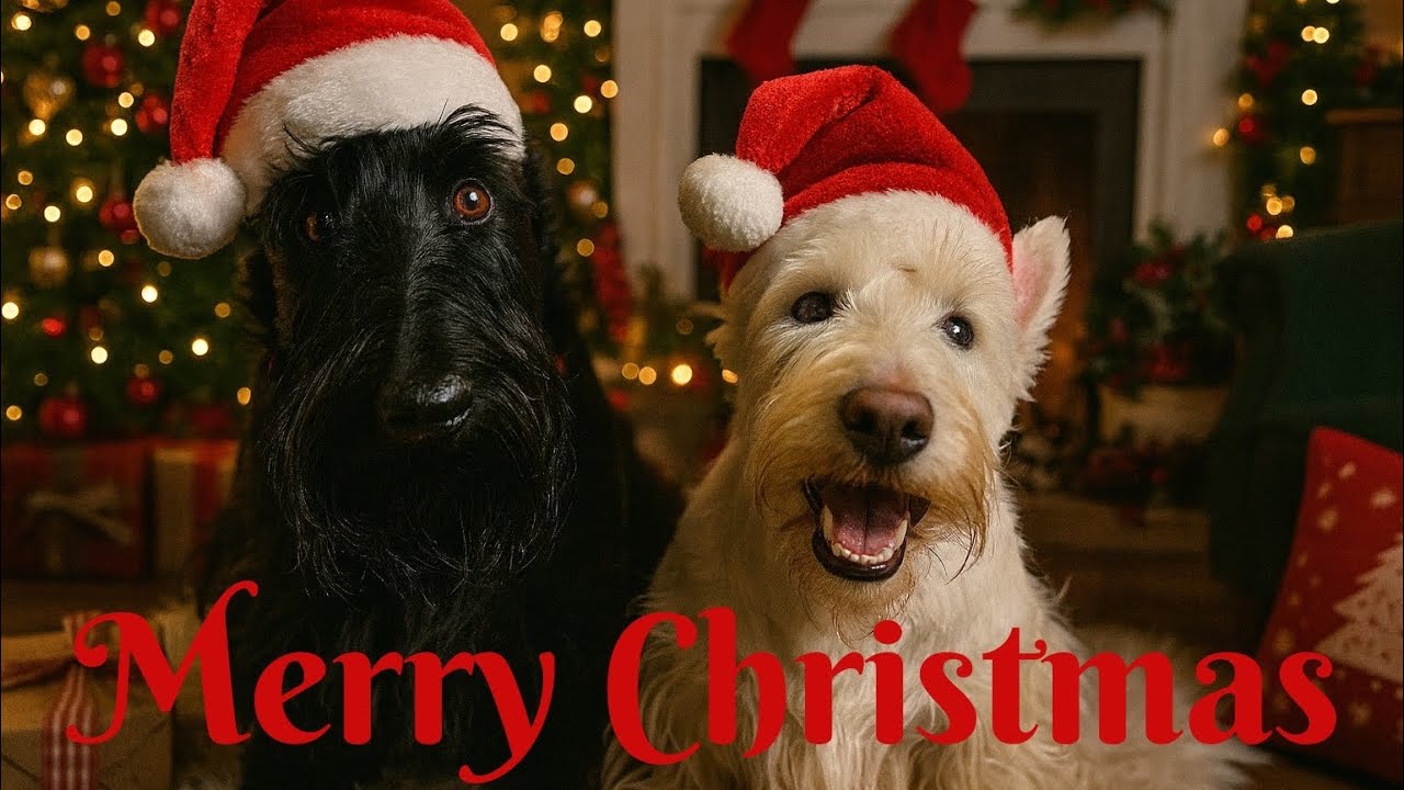 A very Scottie Christmas 🎄 #christmas2025 #scottishterrier #dogs 