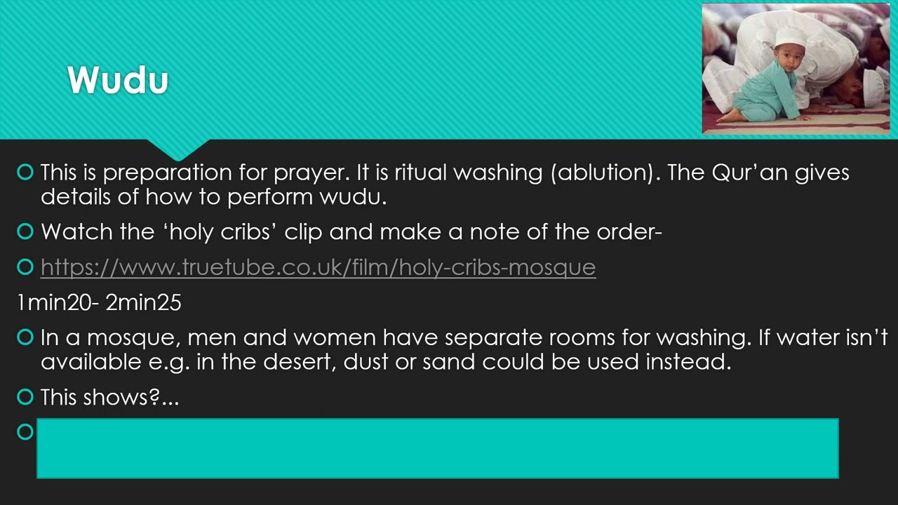 GCSE RS AQA Islam Practices revision video