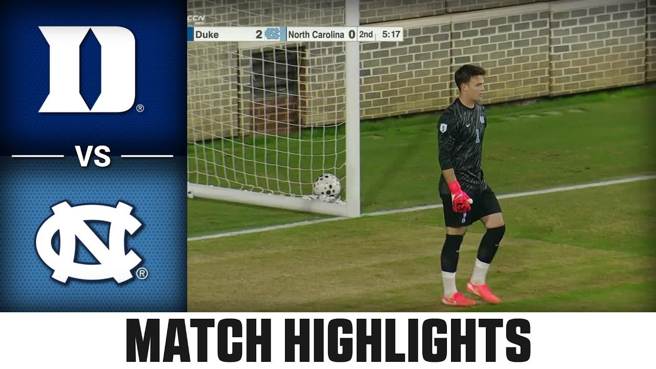Duke vs. North Carolina Match Highlights | 2025 ACC Men's Soccer