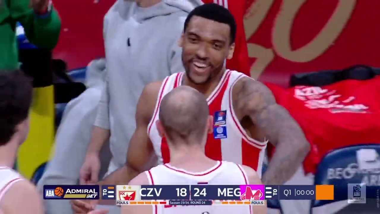 AdmiralBet ABA League 2023/24, Round 24 match: Crvena zvezda Meridianbet - Mega MIS (25.3.2024)