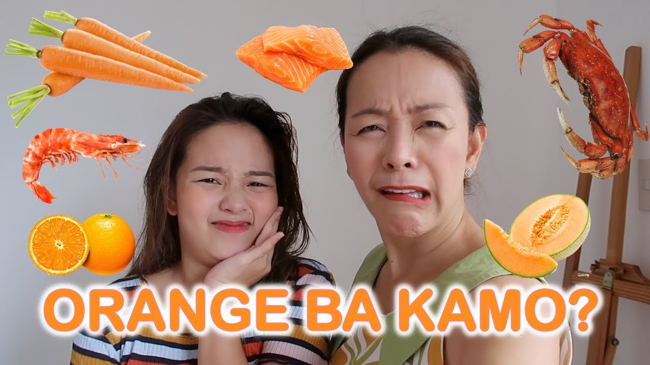 WHAAAAAT? EATING ONLY ORANGE FOOD FOR A DAY!! | Haidee and Hazel