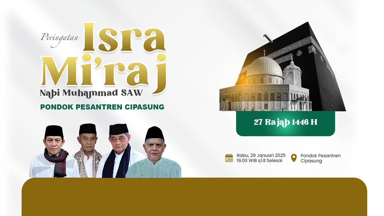 🔴(LIVE) PERINGATAN ISRA MI'RAJ NABI MUHAMMAD SAW PONDOK PESANTREN CIPASUNG