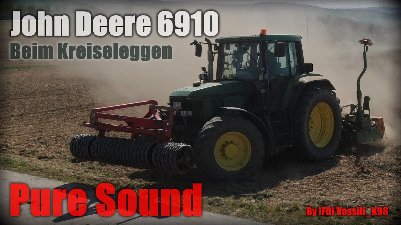 JD6910 beim Kreiseleggen