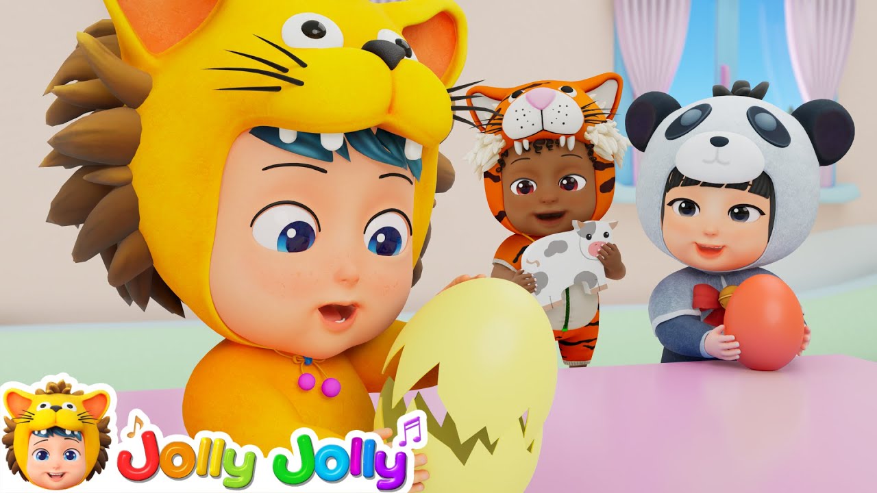 Which Animal In The Egg? | Old MacDonald Had a Farm + More | Jolly Jolly - Kids Songs