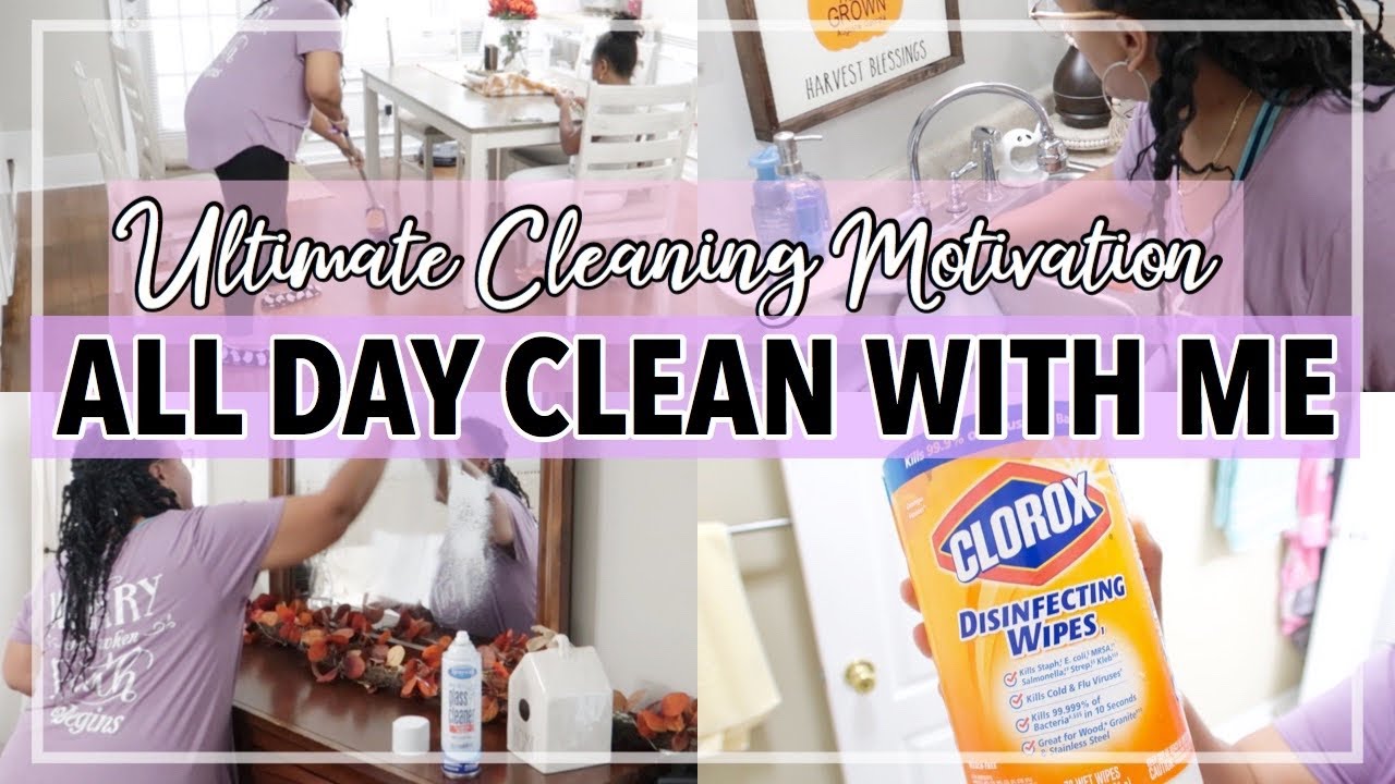 ALL DAY CLEANING MOTIVATION | ULTIMATE CLEAN WITH ME | LAUNDRY MOTIVATION | CLEAN WITH ME 2020