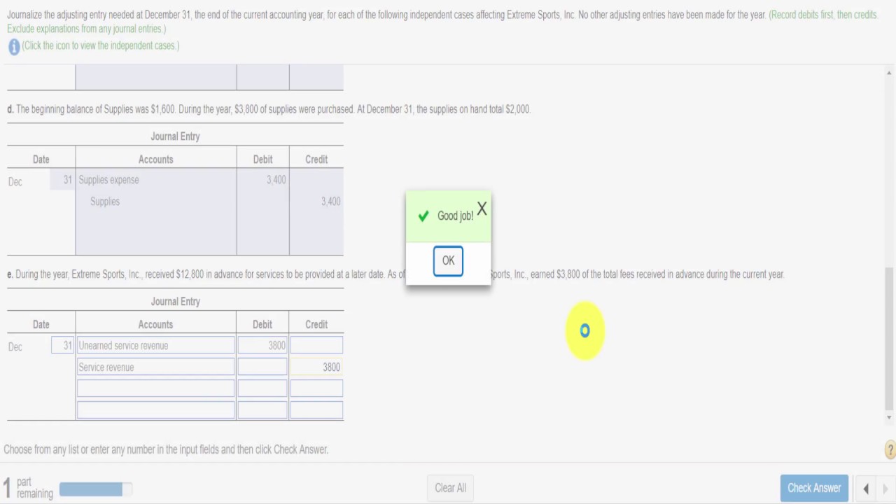 Как Журнализировать корректирующую запись?