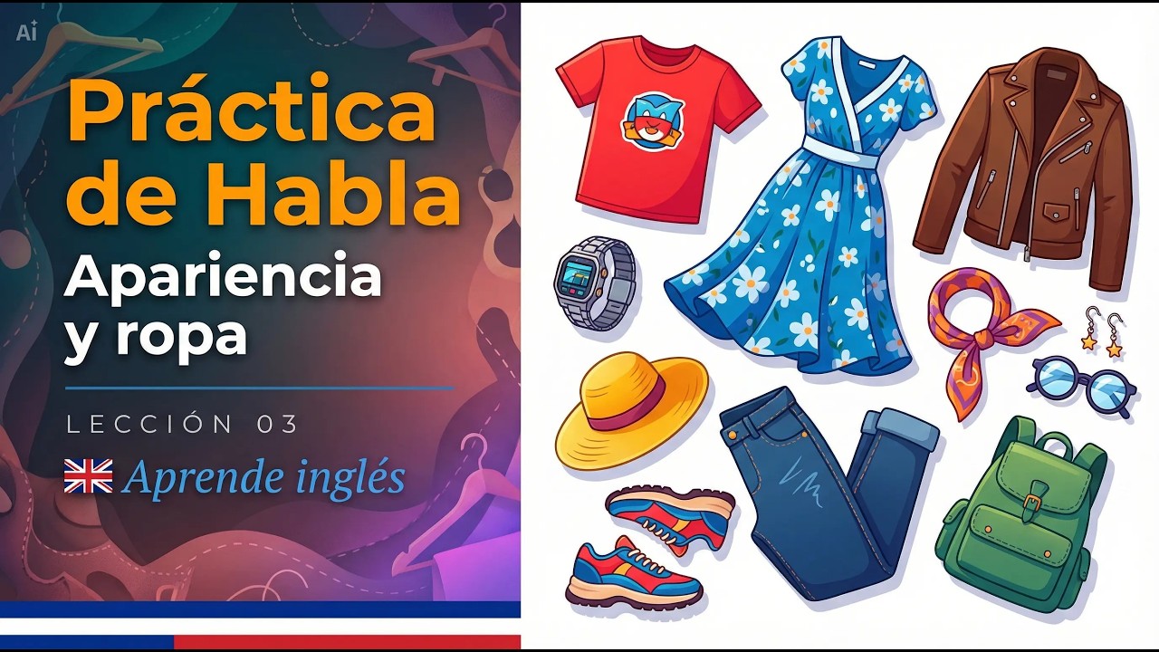 Lección 3: Vocabulario de la apariencia, ropa y accesorios - Aprende inglés