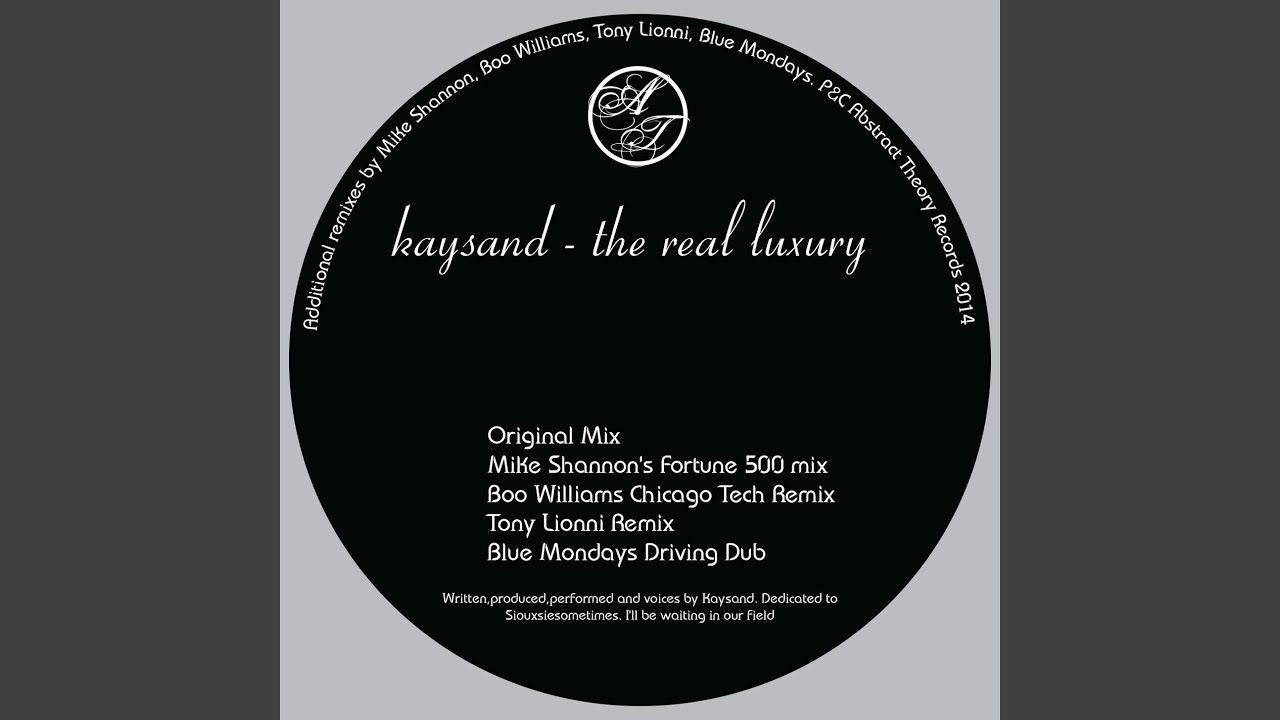 The Real Luxury (Boo Williams Chicago Tech Remix)