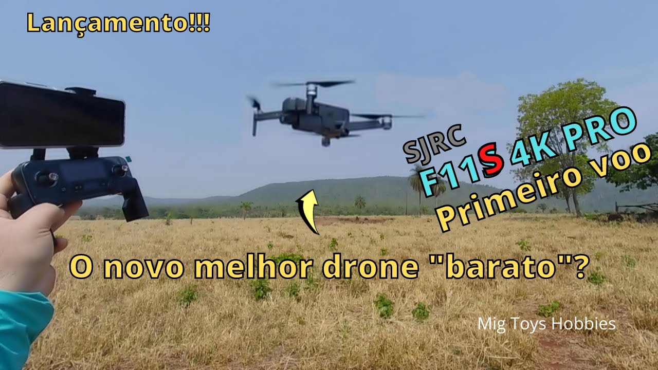 F11S 4K PRO Primeiro voo. Será o melhor drone 