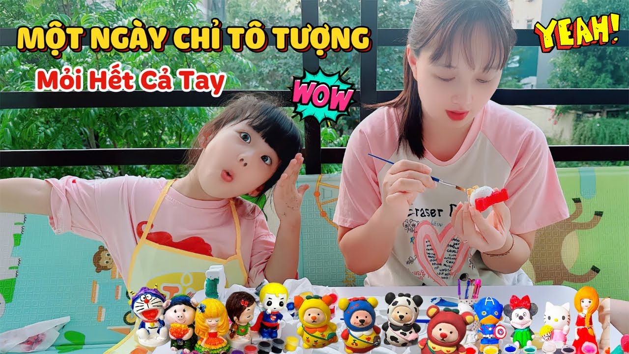 Một Ngày Chỉ Tô Tượng Của Em MiMi Và Mẹ Huế | MiMi Family