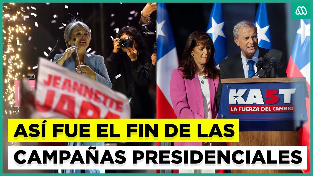 A d&iacute;as de las elecciones: As&iacute; fue el cierre de campa&ntilde;a de Jeannette Jara y Jos&eacute; Antonio Kast