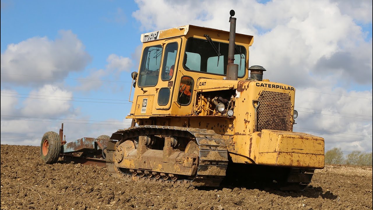 Classic 1985 Caterpillar D6D SA VHP mole draining | Variable Horsepower | Steel Track crawler