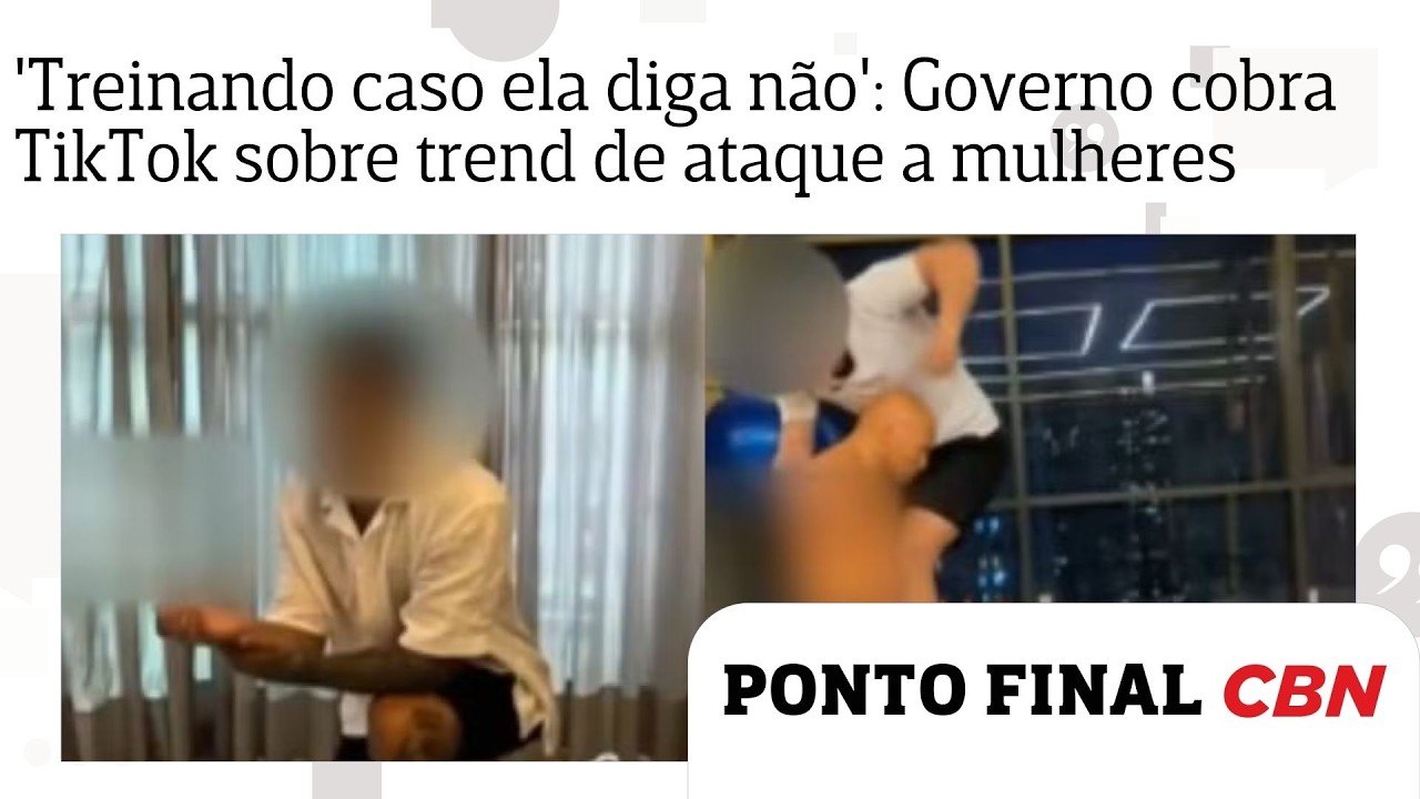 'Treinando caso ela diga não': Governo cobra posição do TikTok sobre trend de ataque a mulheres