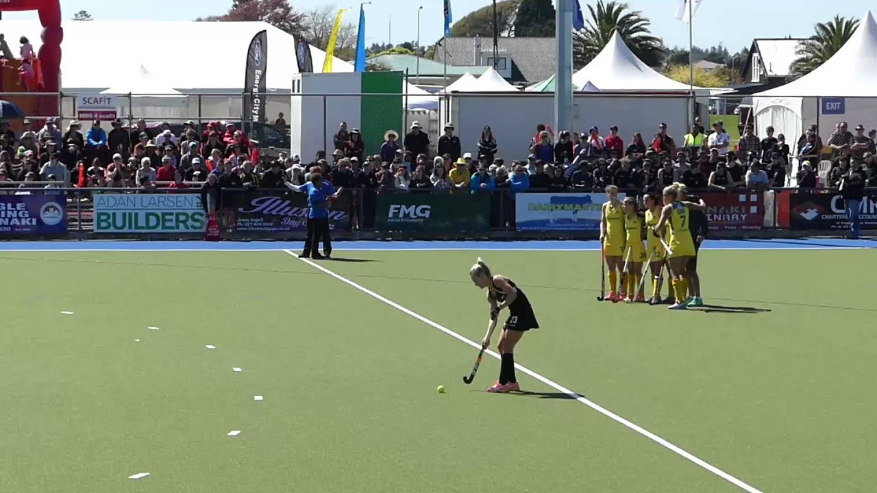 Oceania Cup final shoot out. Hockeyroos v Blacksticks women