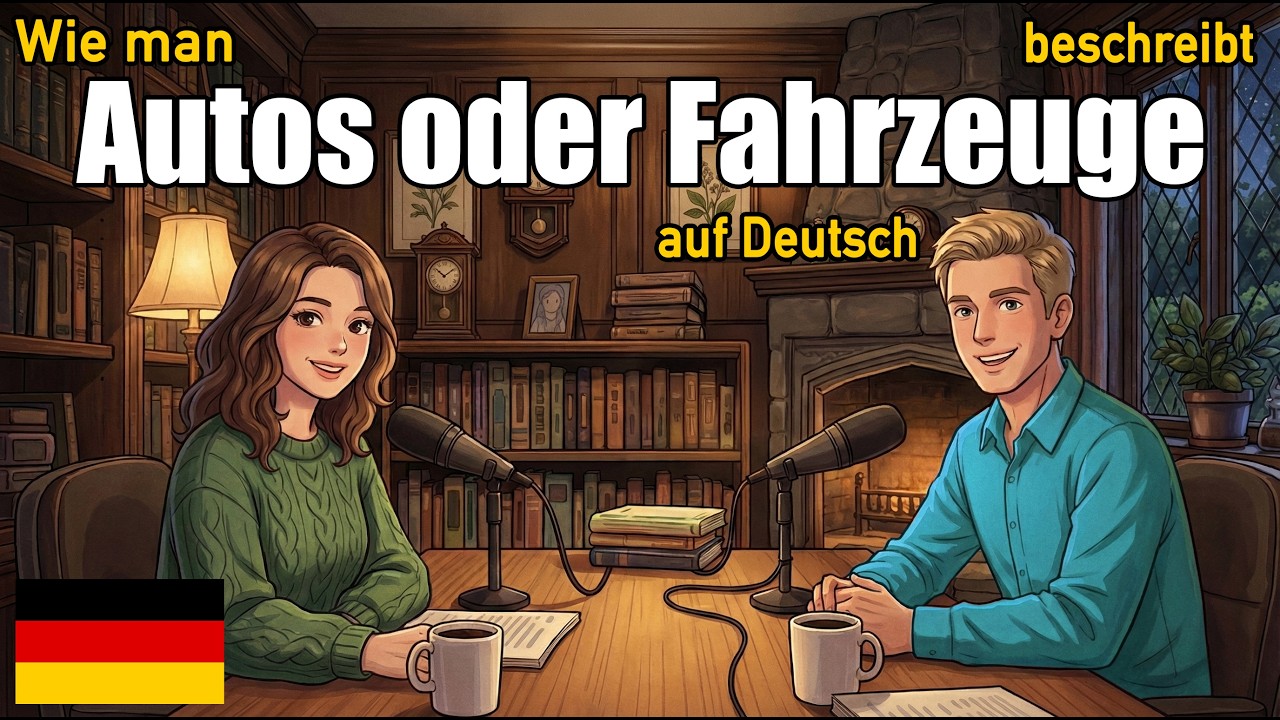 Wie man Autos oder Fahrzeuge auf Deutsch beschreibt | Tägliche deutsche Konversationspraxis