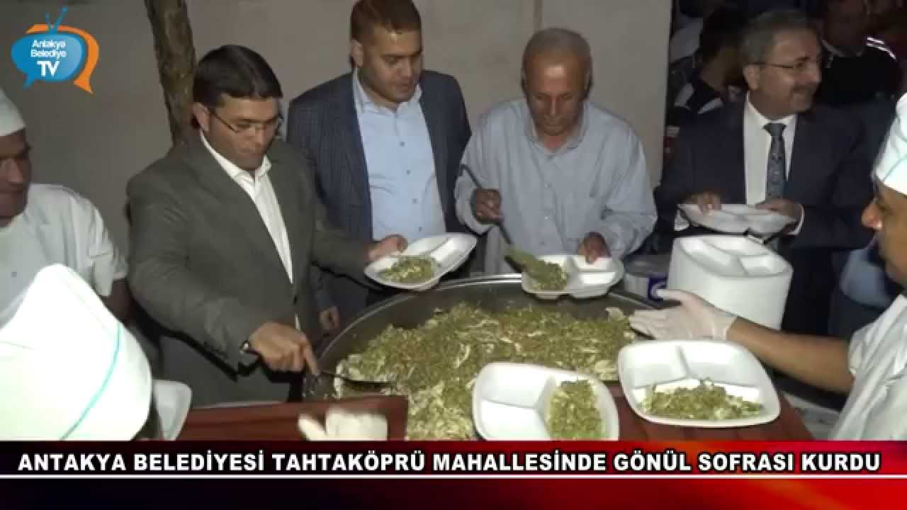 Antakya Belediyesi Tahtaköprü Mahallesi Sakinlerine Gönül Sofrası Kurdu
