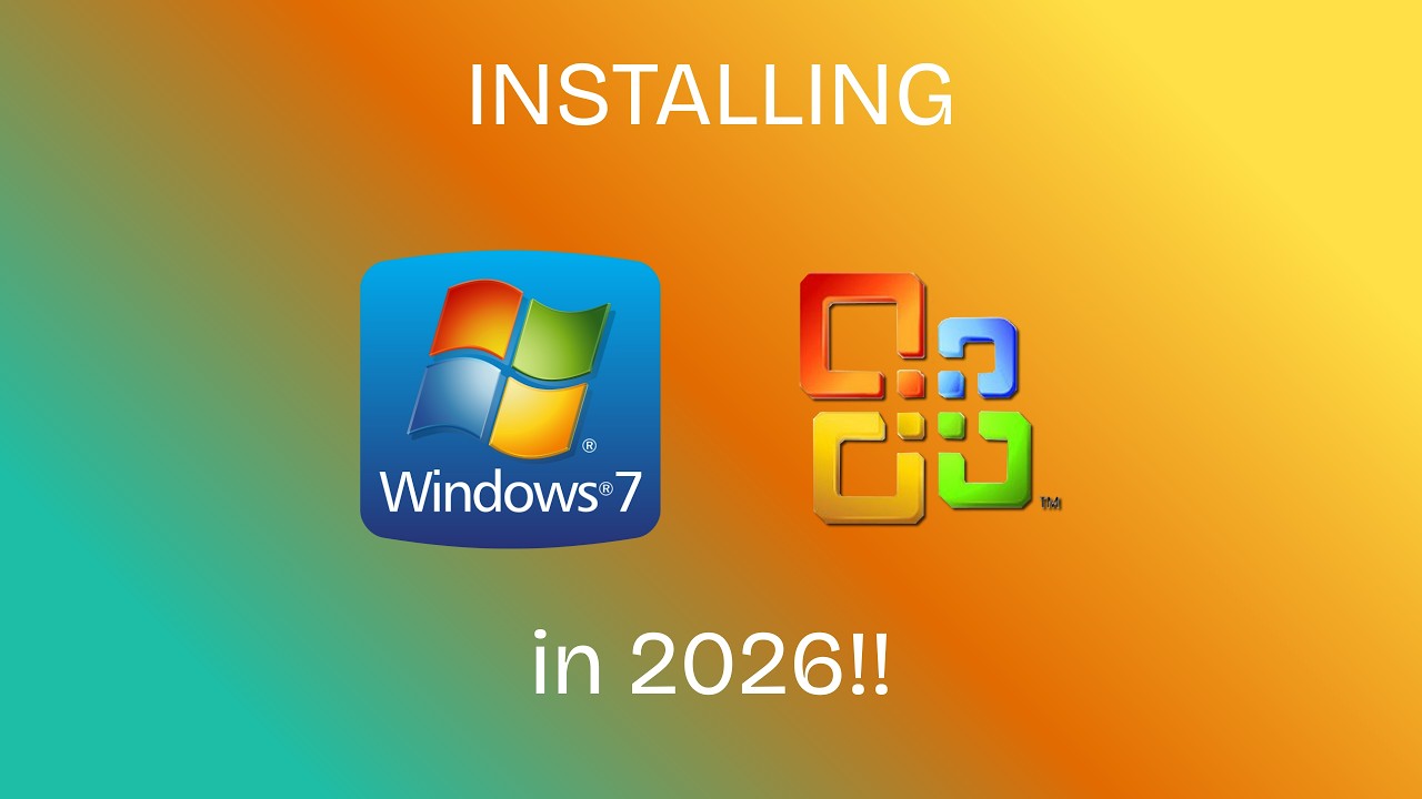 Installing Windows 7 and Microsoft Office 2007 in 2026!