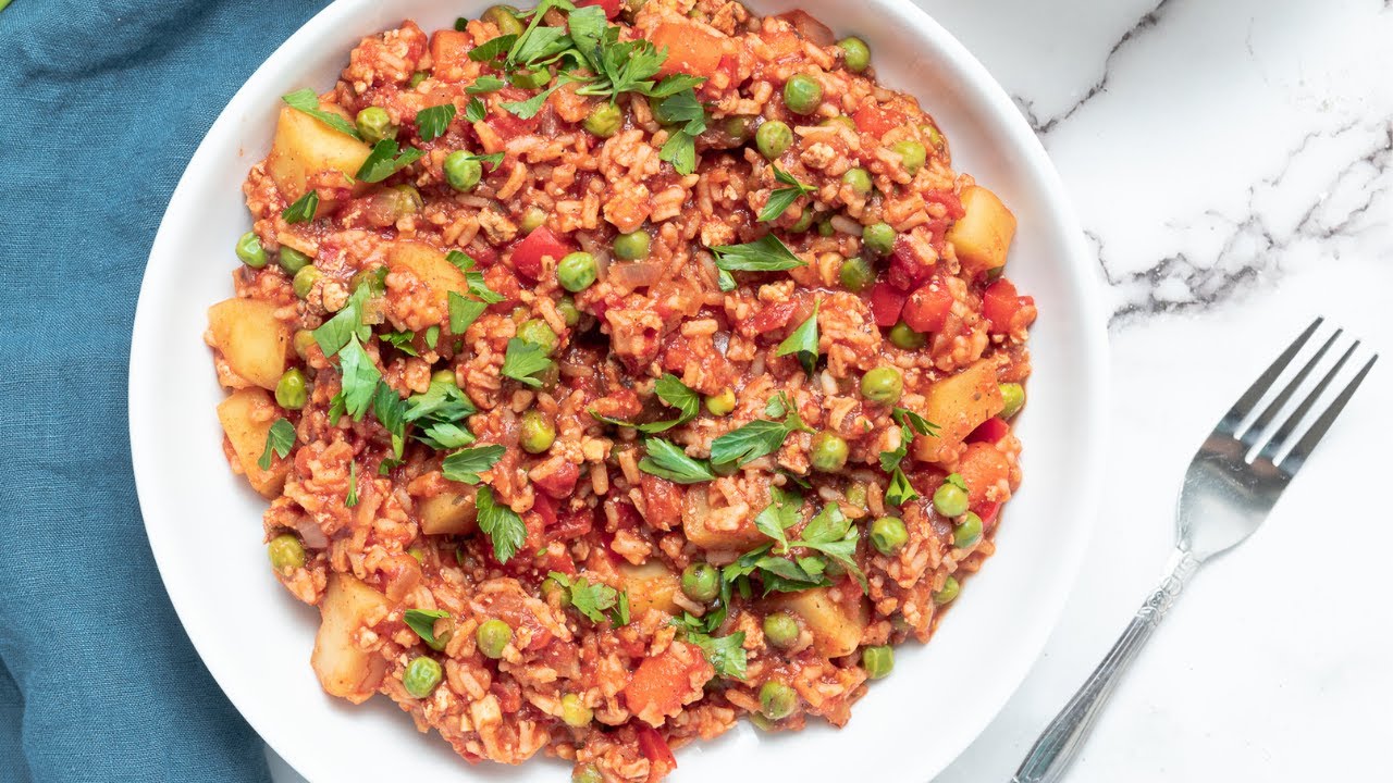 ARGENTINE RICE STEW, VEGANIZING MY GRANDMA RECIPE |Easy, Oil-Free, Comforting|