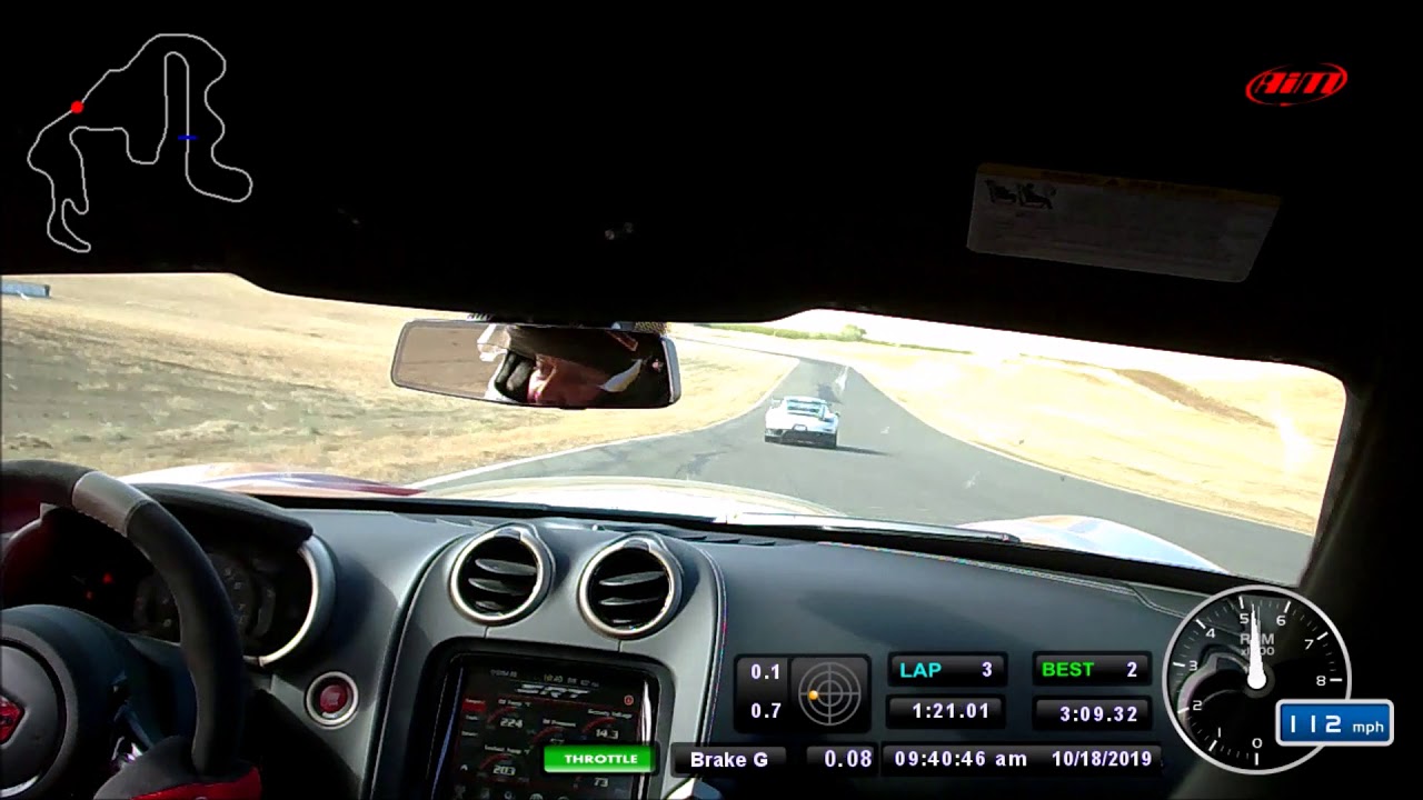 2016 Viper ACR Vs 2019 Porsche GT2 RS, Johannes van Overbeek at Thunderhill 5 mile