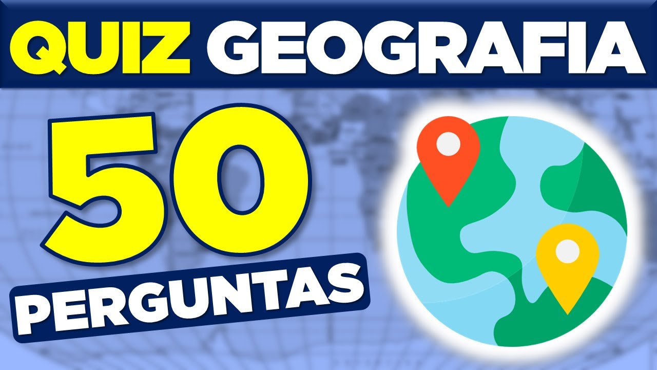 VOCÊ É MUITO BOM EM GEOGRAFIA SE ACERTAS ESSAS PERGUNTAS | QUIZ GEOGRAFIA