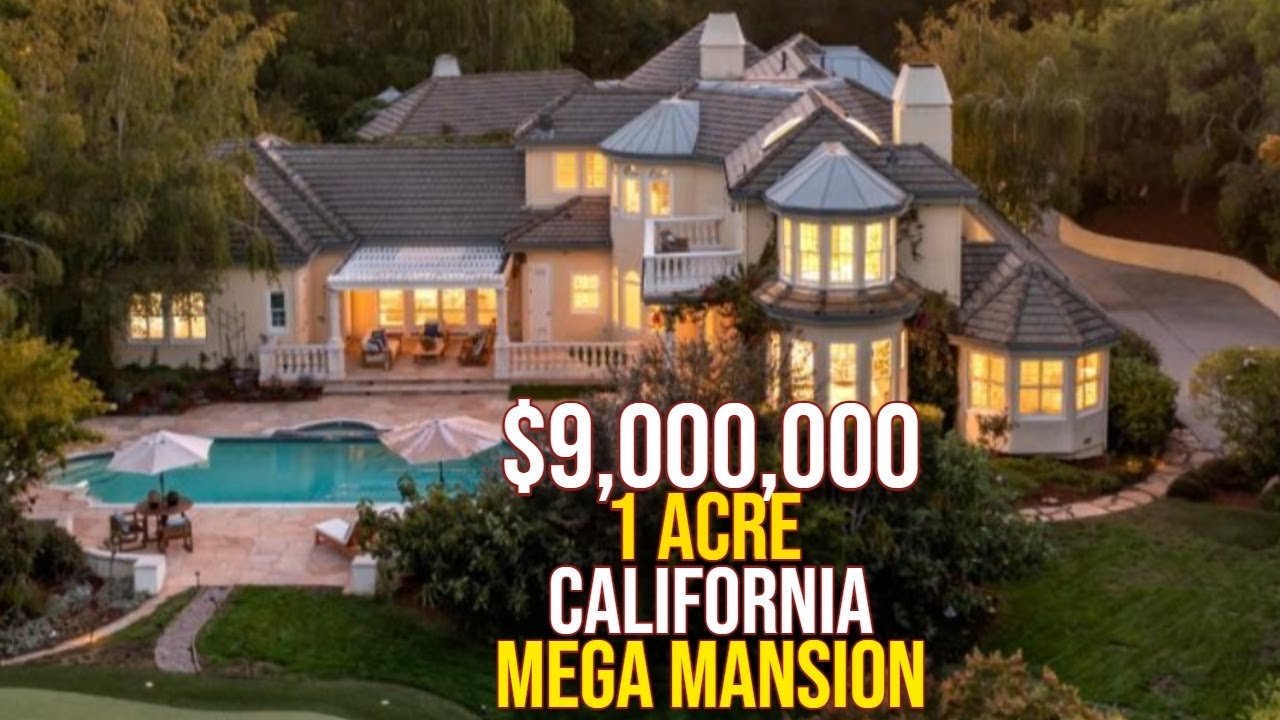 Inside $9,000,000 California 1 Acre Mega Mansion