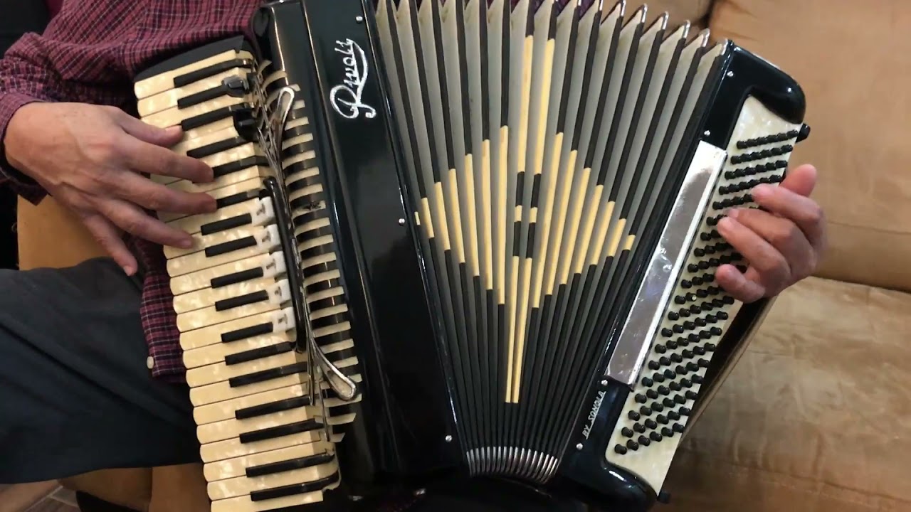 Acordeón Sonola Rivoli Italiano 41 Teclas 120 Bajos y Estuche R342