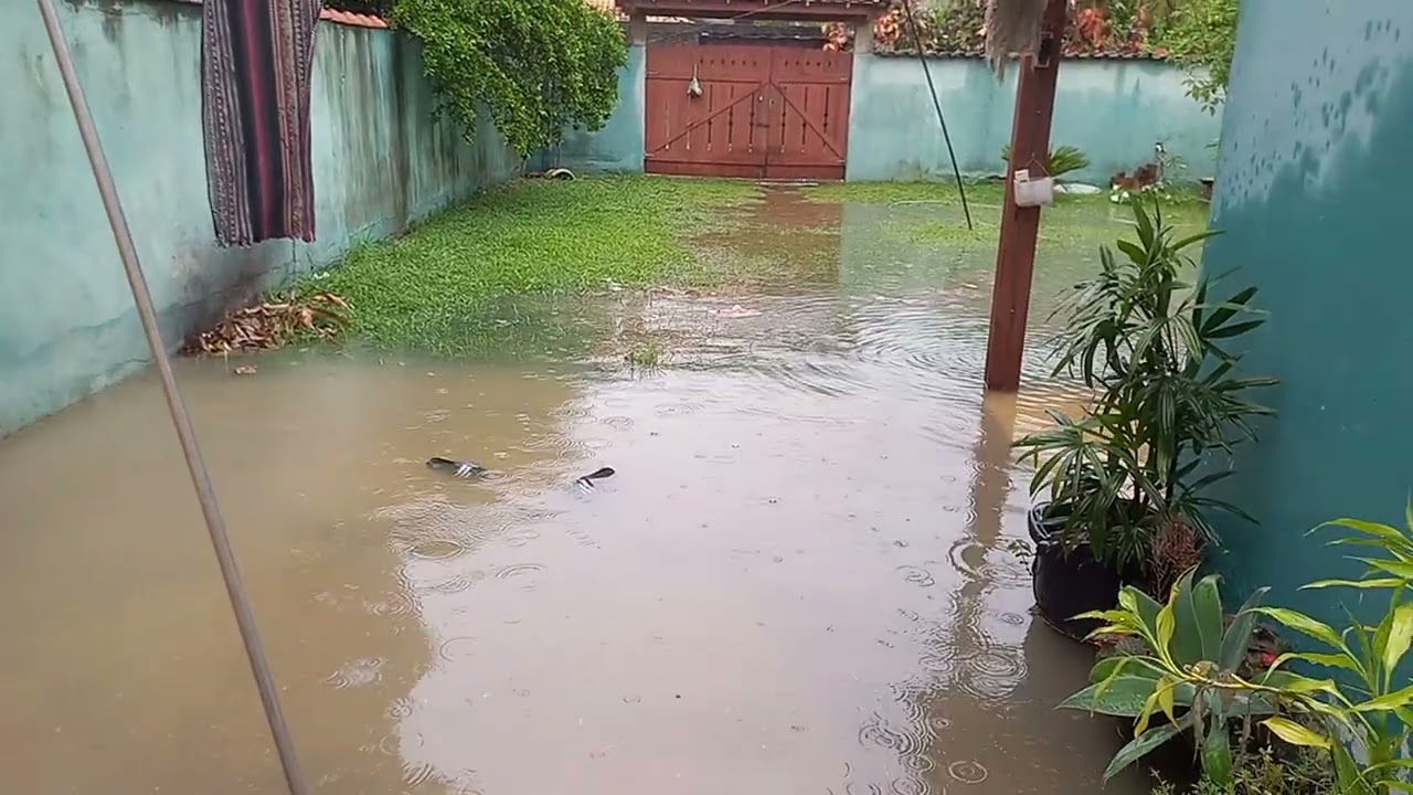 Muita chuva ☔️ em unamar 