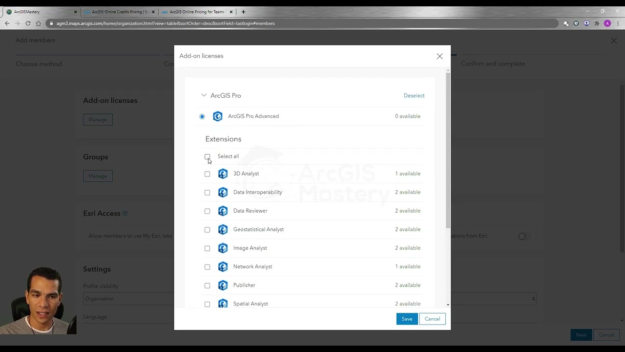 Управление организацией — учетная запись организации ArcGIS Online