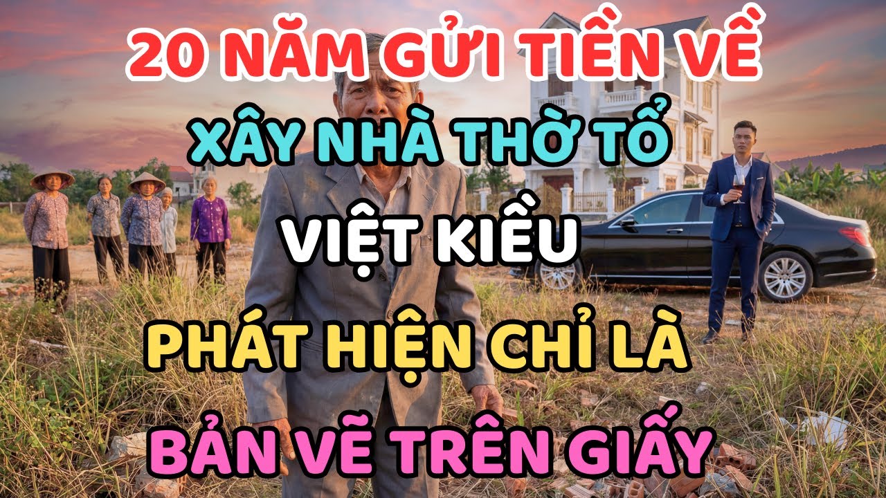 20 Năm Gửi Tiền Về Xây Nhà Thờ Tổ, Việt Kiều Phát Hiện Chỉ Là Bản Vẽ Trên Giấy