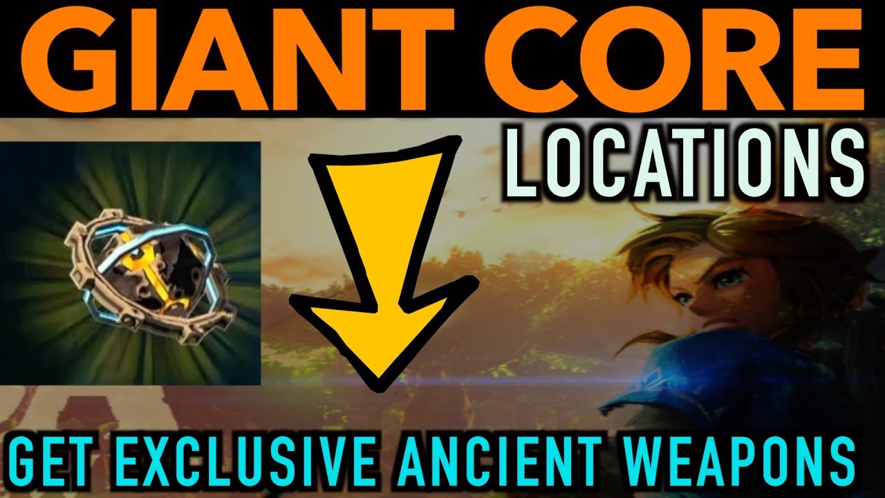 How to Find GIANT Ancient Cores to make POWERFUL Weapons in Zelda Breath of the Wild