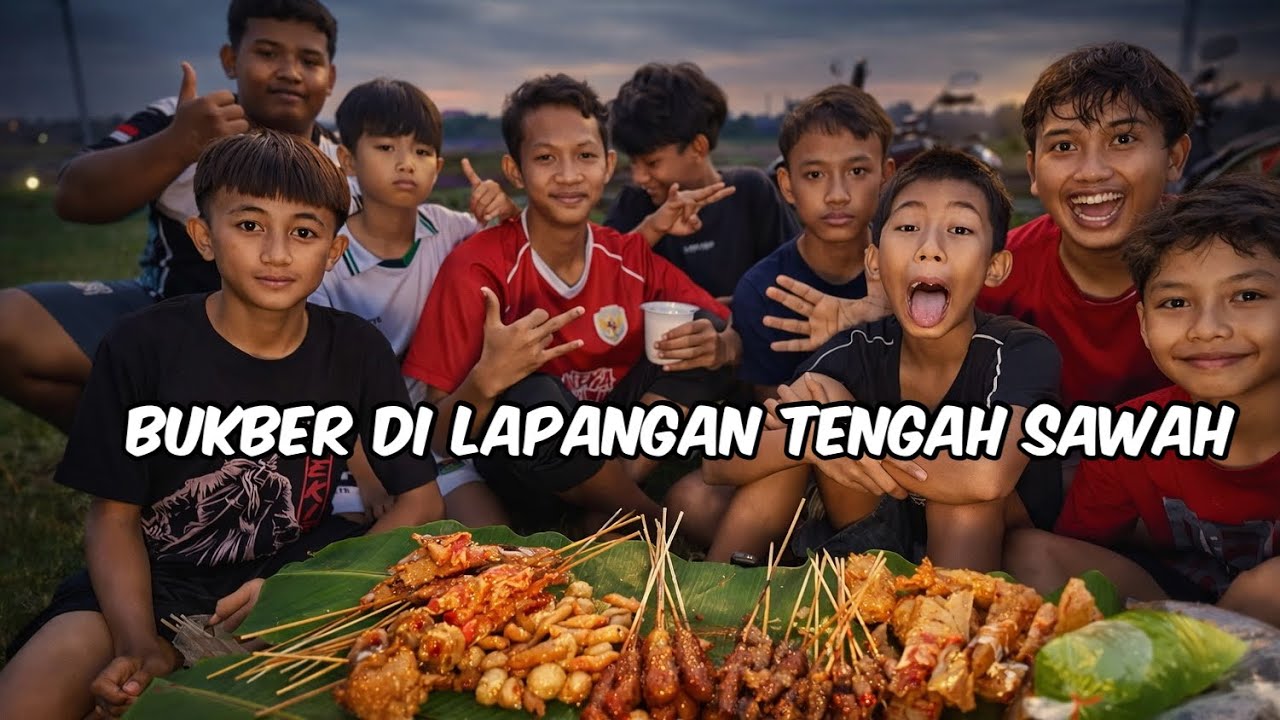BUKBER DI TENGAH LAPANGAN DAN PINGGIR SAWAH!! SERU BANGET🤣