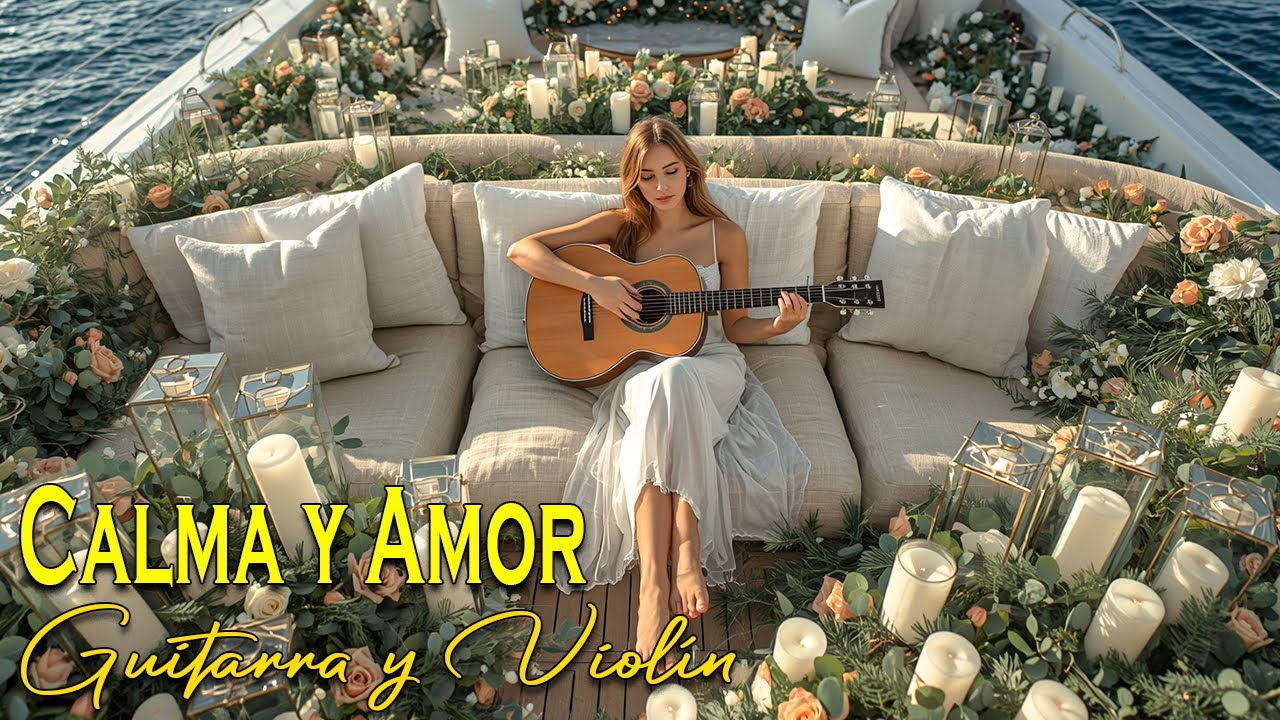 Un Momento de Amor en el Mediterráneo    Guitarra y Violín Romántico para Despertar los Sentidos