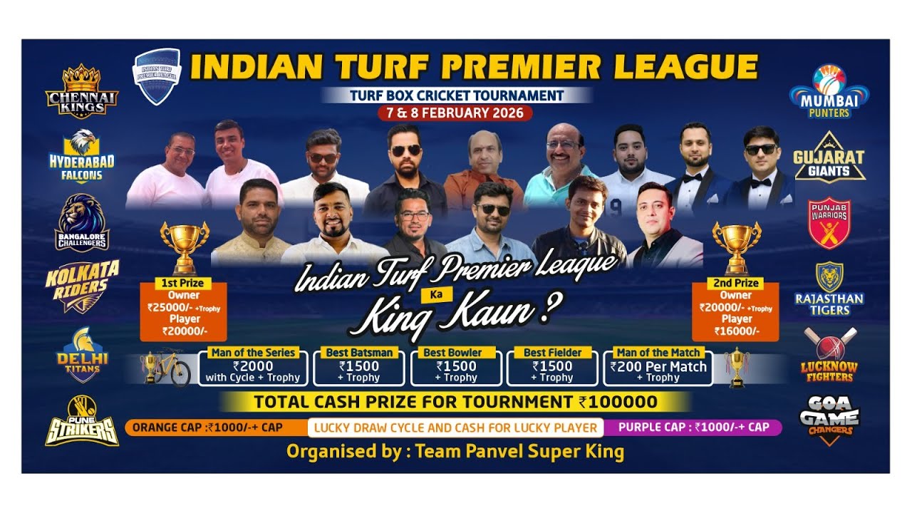 LIVE🔴|| INDIAN TURF PREMIER LEAGUE - 26|| SEASON -1|| ||FINAL DAY|| ||ELIMNATOR /Q FINAL/ FINAL ||
