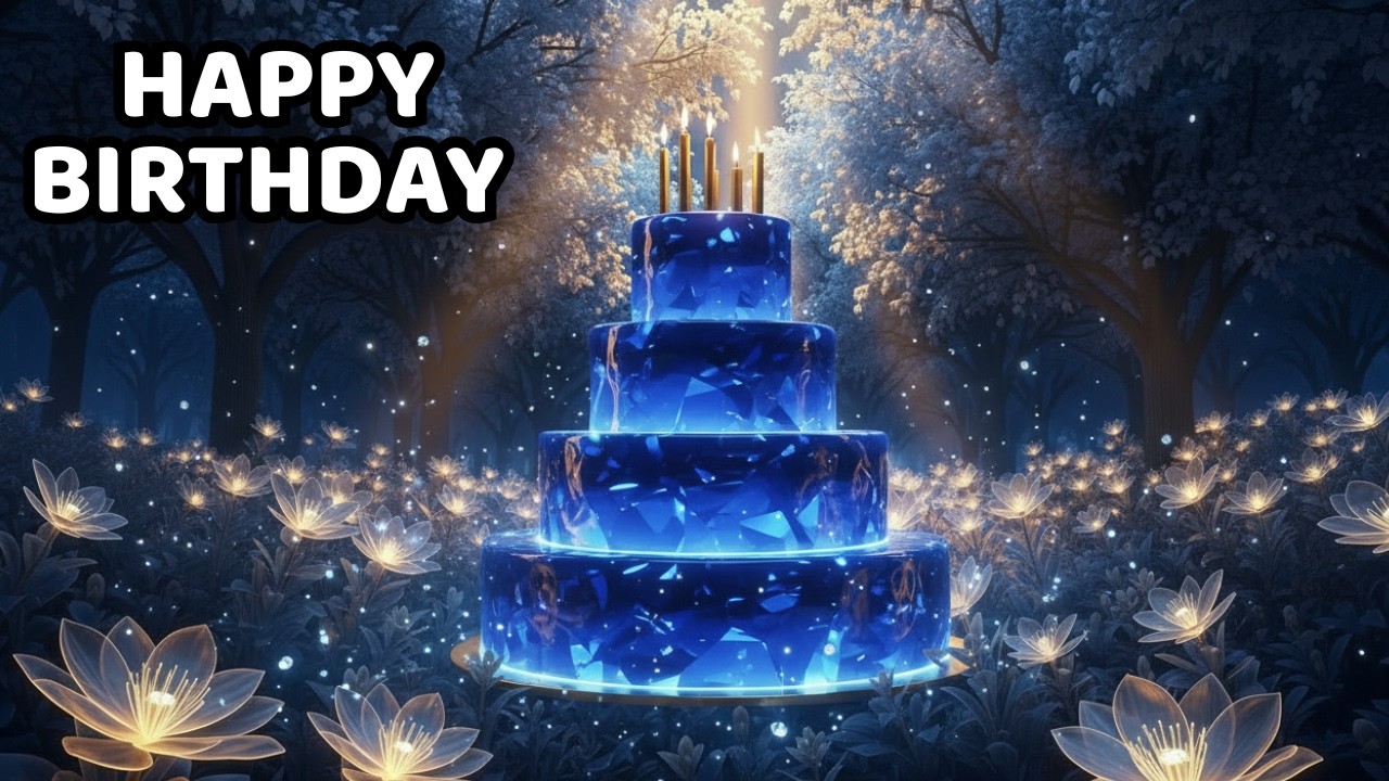 🎂Happy Birthday 💎Crystal Jewel Cakes in an Enchanted Forest |Song 🎶