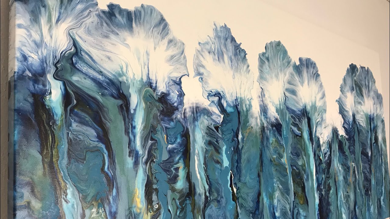Dutch Pour - Large Canvas 24”x48” - Gorgeous!