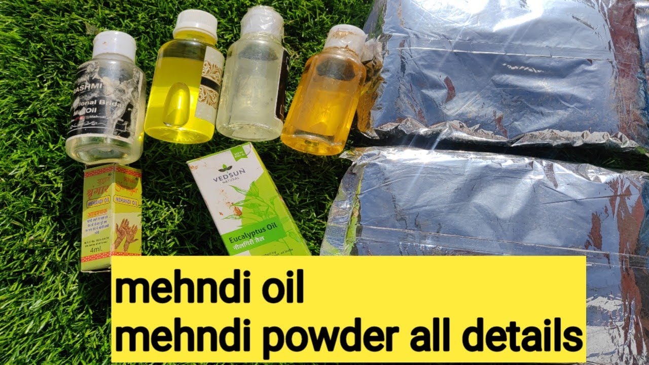 mehndi oil all details|| Mehndi powder details|| mehndi products