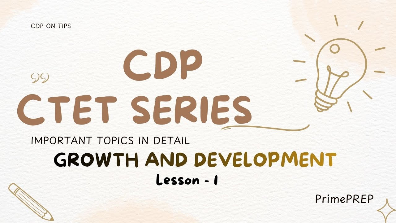 CDP - CTET SERIES Feb 2026 | L1| GROWTH AND DEVELOPMENT