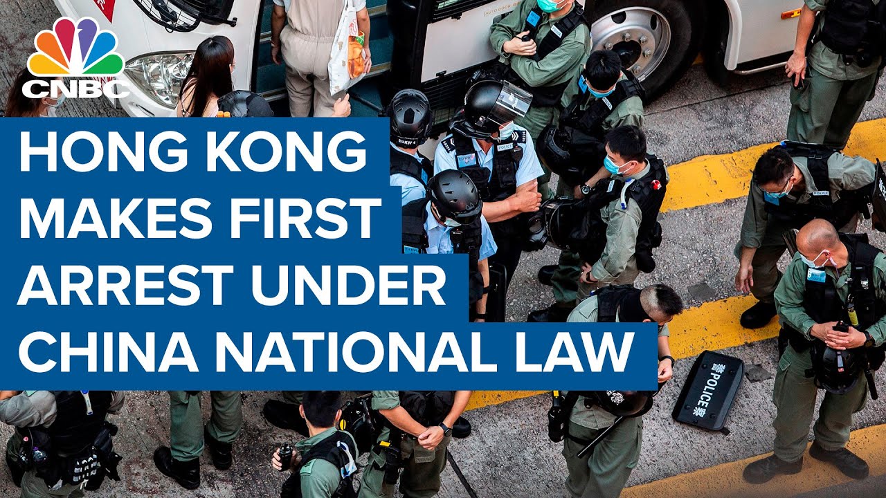 Hong Kong police makes first arrests under China's new national security law