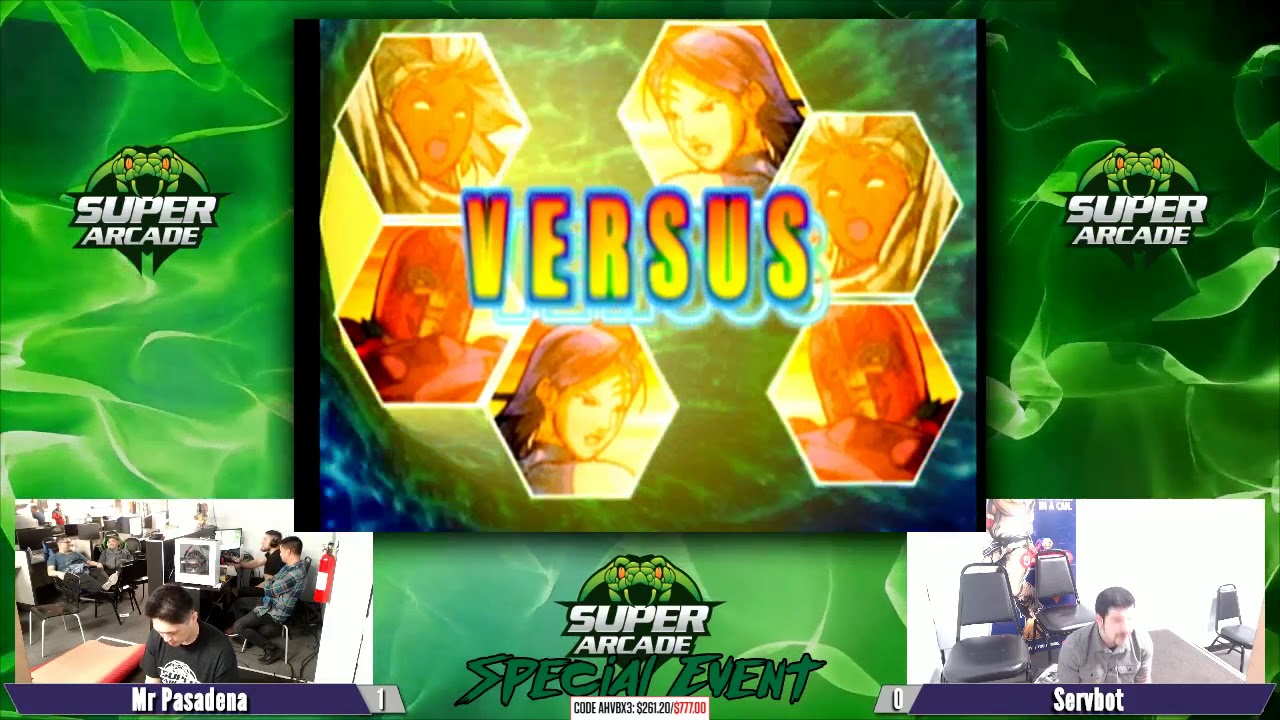 Mr Pasadena vs Servbot MvC2 WC 8-man Round Robin (2/24/2019)