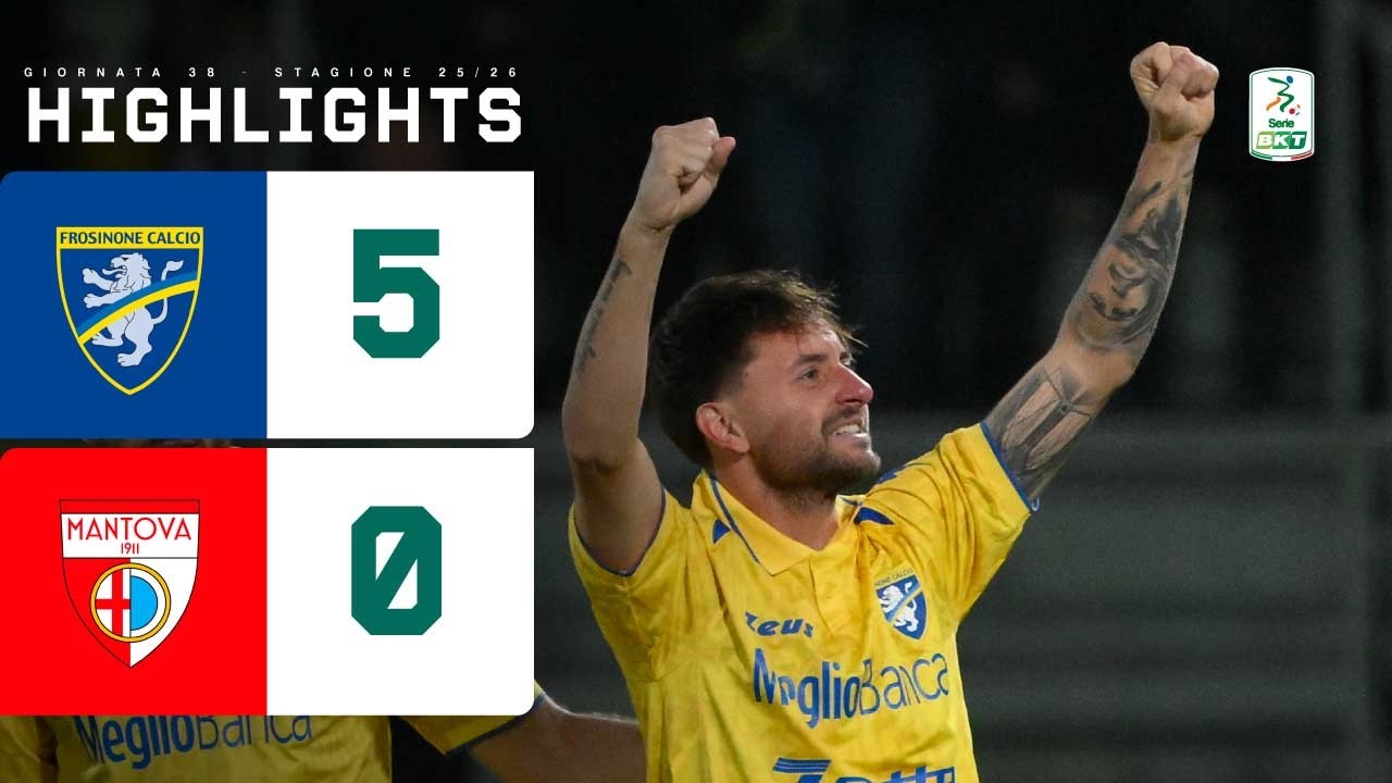 Frosinone-Mantova 5-0 | Il Frosinone &egrave; promosso | HIGHLIGHTS Serie BKT