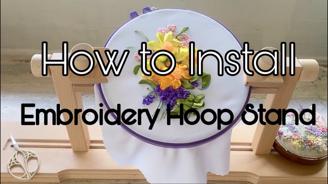360 Degree Adjustable Embroidery Hoop Stand/ Installation & Review