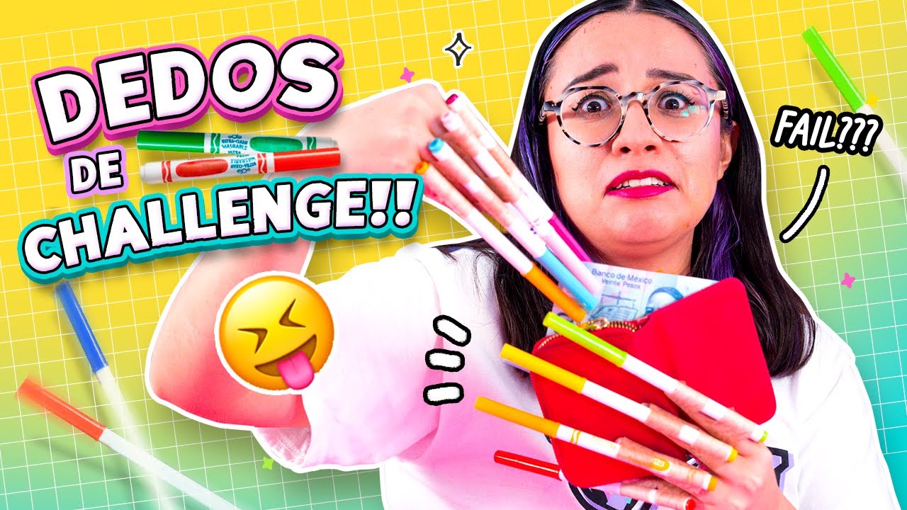 24hrs con DEDOS DE MARCADOR 😱*¡Imposible!*🙊 ✄Craftingeek
