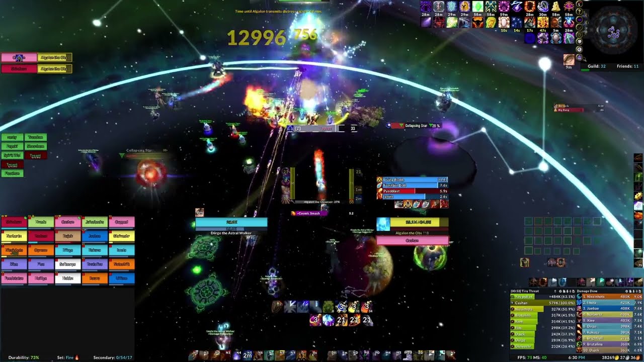 Algalon the Observer (25) - Damage Networks Fire Mage PoV 2023-02-20
