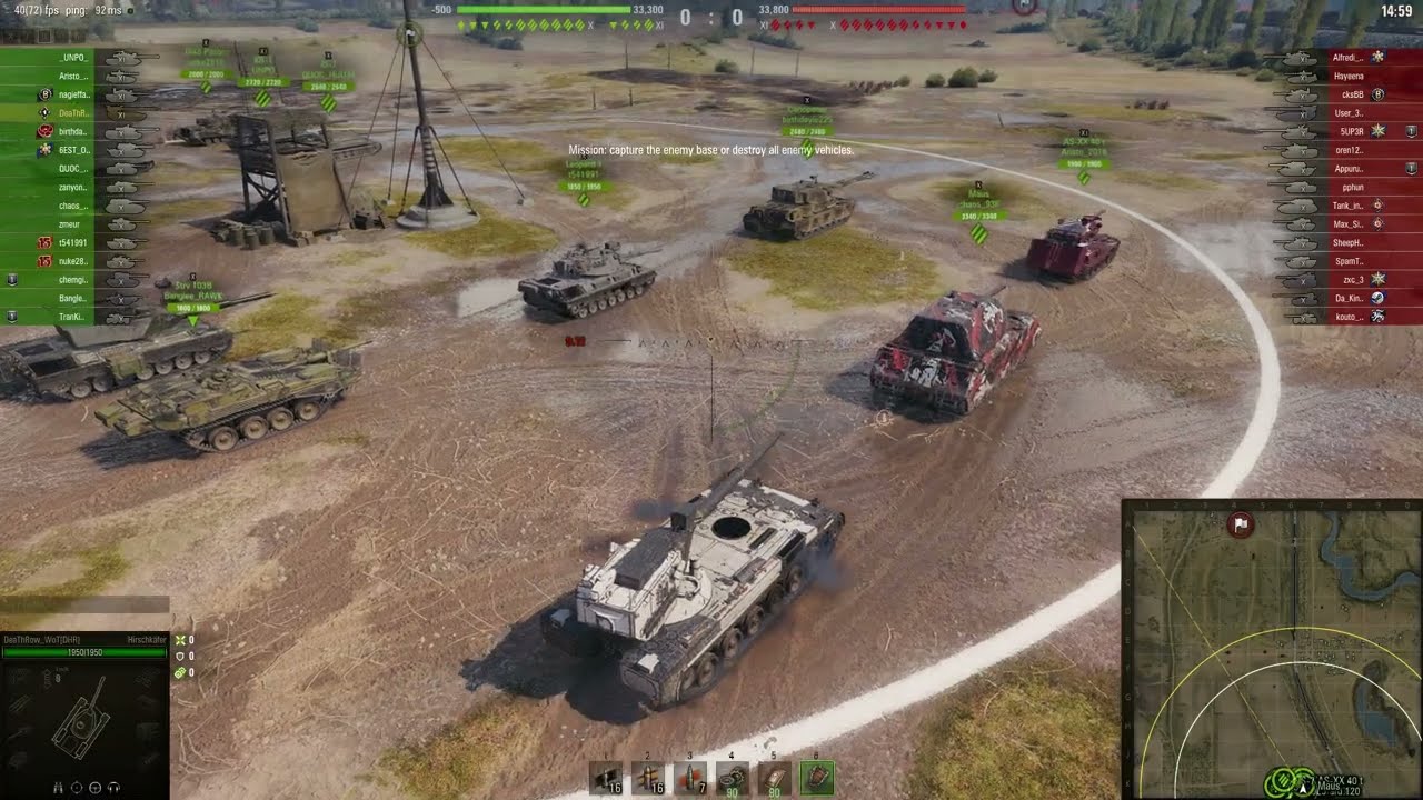 Tier XI  Hirschkäfer - The Longer You Wait, The Bigger the Alpha! Two Gameplay |  WoT Replays
