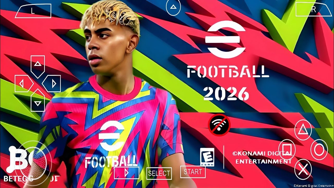 EFOOTBALL PES 2026 PPSSPP Android Offline Полное обновление UCL, League, комплекты формы сезона 2...