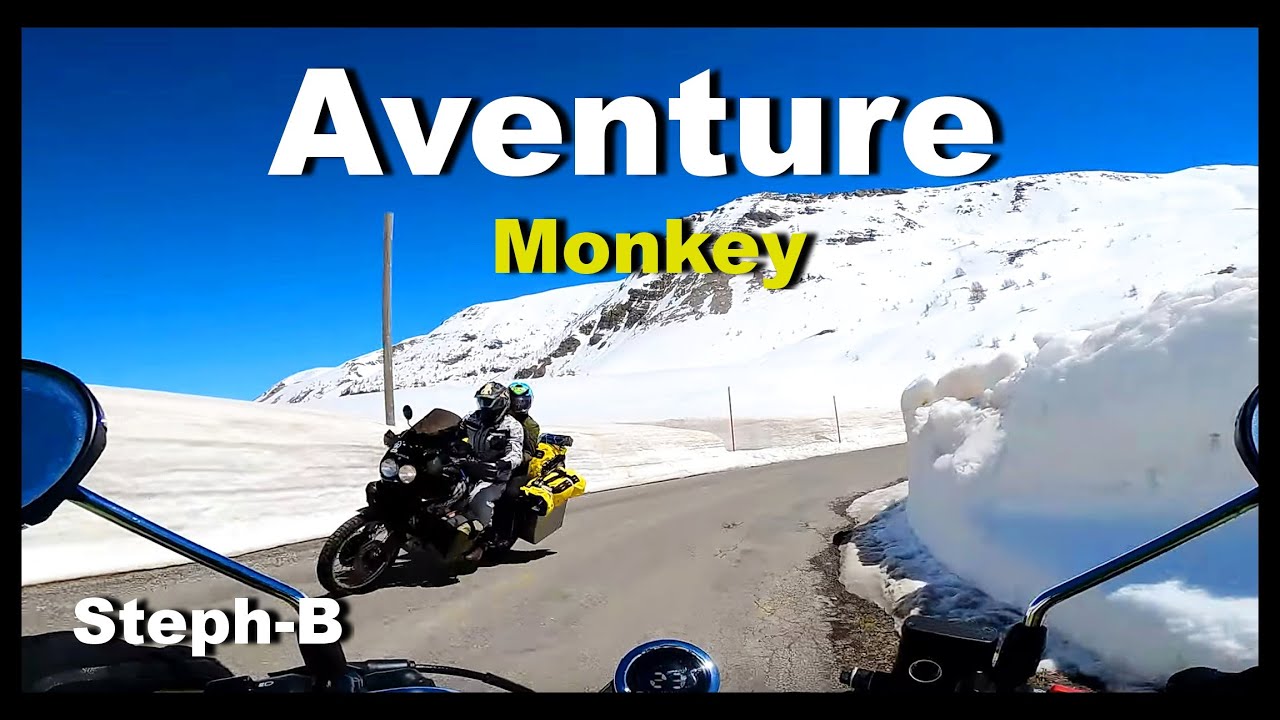 300 km en Honda Monkey. Col de la Cayolle 2326m et les Gorges du Daluis 