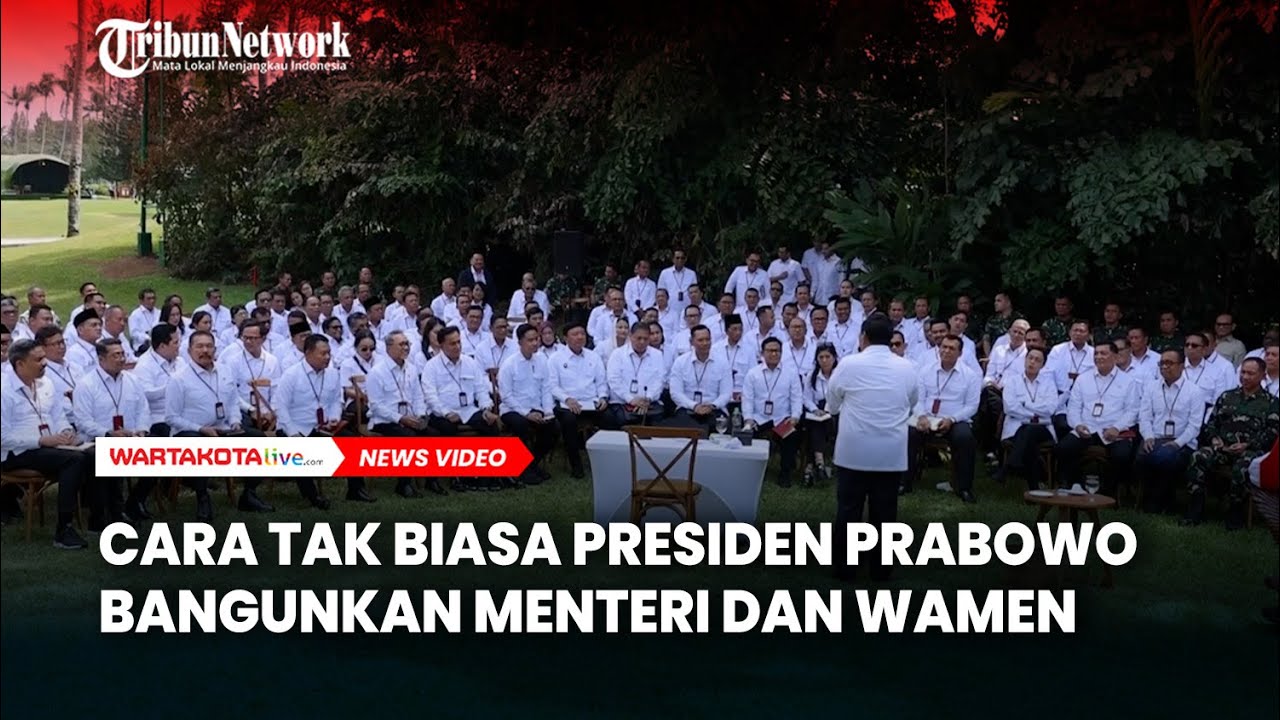 Cara Tidak Biasa Prabowo Subianto Bangunkan Menteri dan Wakil Menteri di Akmil Magelang
