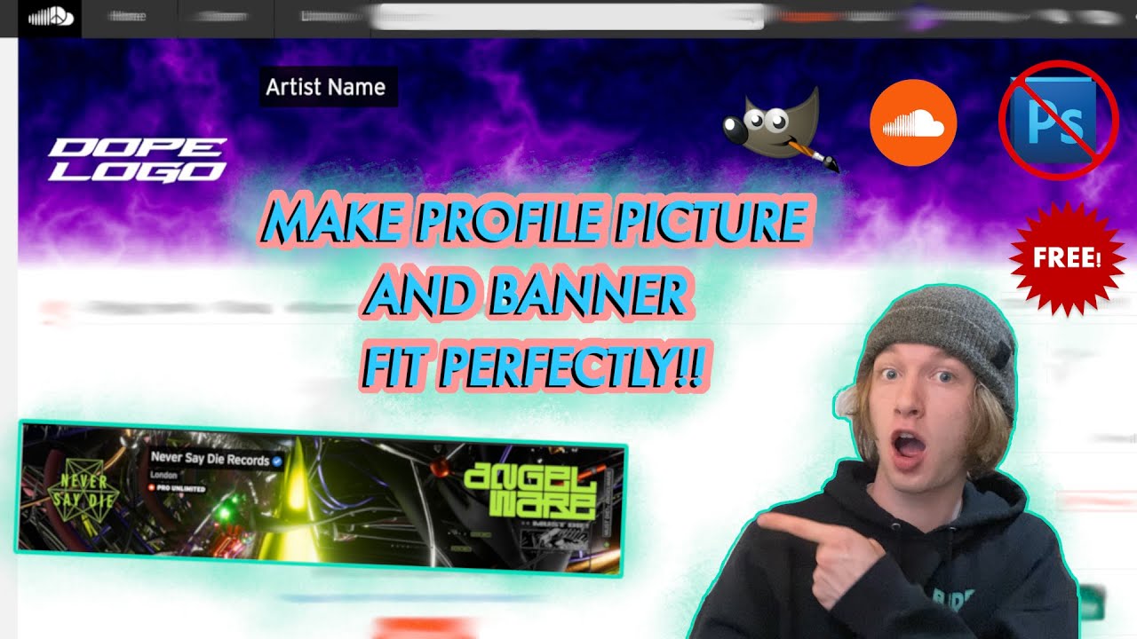 Seamless Soundcloud Banner Tutorial [No Photoshop, GIMP]